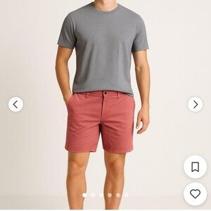 J. Crew Men's Salmon Flat Front Shorts